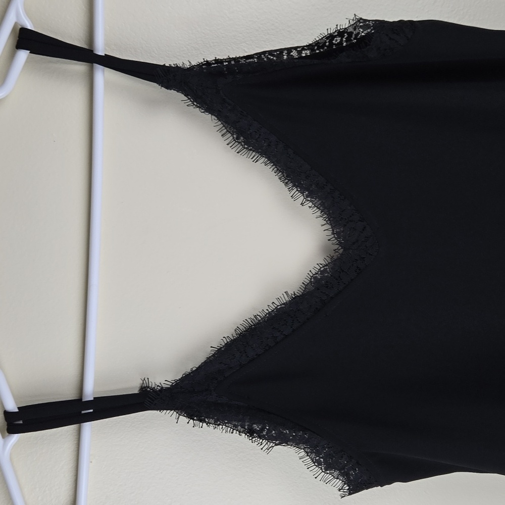 Zara Black Lace Mini Dress Size S - Picture 6 of 6